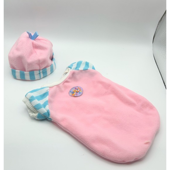 Magic Nursery Other - Magic Nursery Baby Doll Sleep Sack Bunting‎ Hat Pink Outfit 12-14 Inch Doll